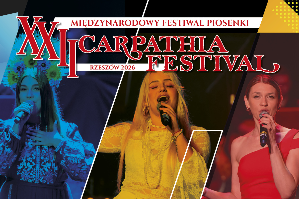 Zaproszenie na XXII Międzynarodowy Festiwal Piosenki „Carpathia Festival” – Rzeszów 2026